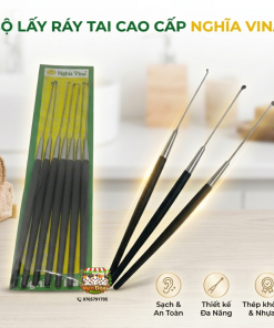 Combo 10 Cây Móc Ráy Tai Nghĩa Vina- Dụng Cụ Lấy Ráy Tai-Vệ Sinh An Toàn Hiệu Quả