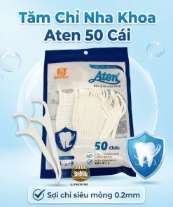 Tăm Chỉ Nha Khoa Aten 50 Cái – Chăm Sóc Răng Miệng Hiệu Quả, An Toàn