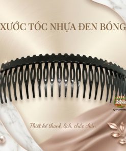 Xước Tóc Nhựa Đen (13x4.5cm),Lược Cài Tóc Mái  – Phụ Kiện Tạo Kiểu Tóc, Cố Định Tóc Chắc Chắn